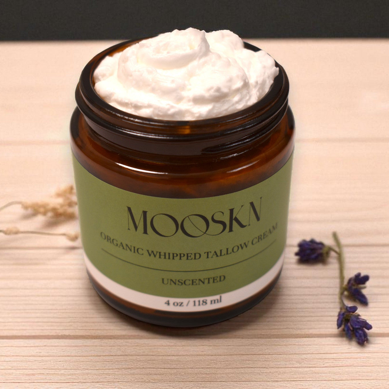 Unscented Organic Whipped Tallow Cream